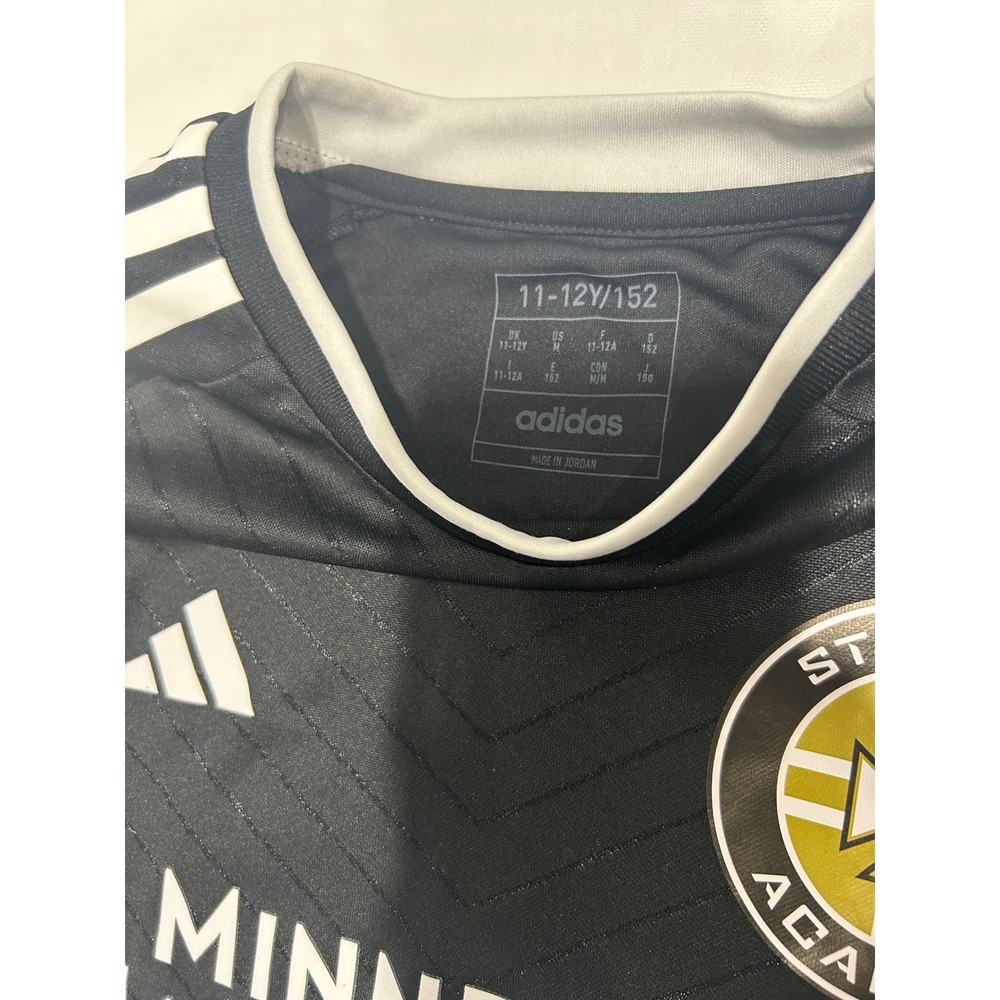 Adidas St. Croix Academy Soccer Jersey Youth M 11-12Y Black AEROREADY Shirt - Picture 4 of 4